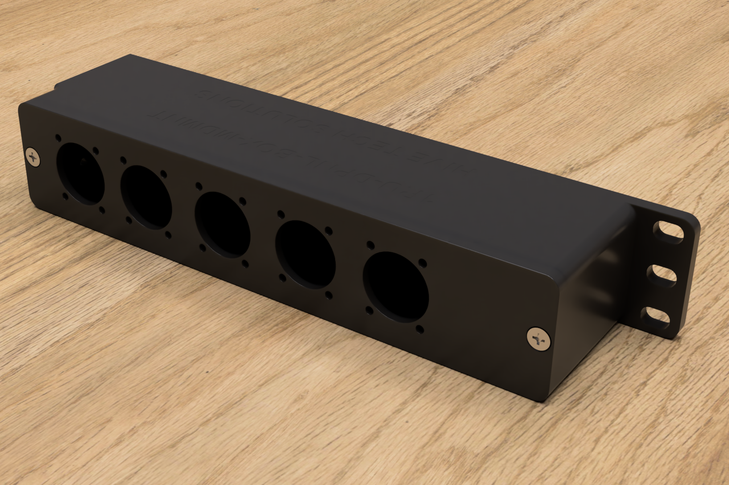 1RU D Series Style Jack Cable Box Rack Mount (Modular)