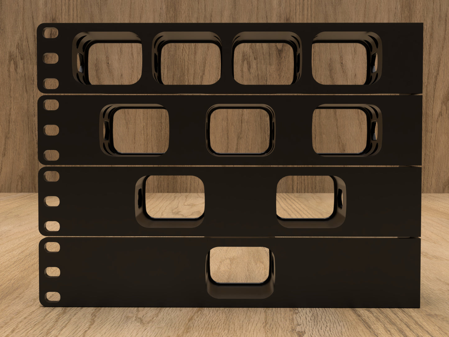 1RU JetKVM Rack Mount for 1 to 4 KVMs (Modular)