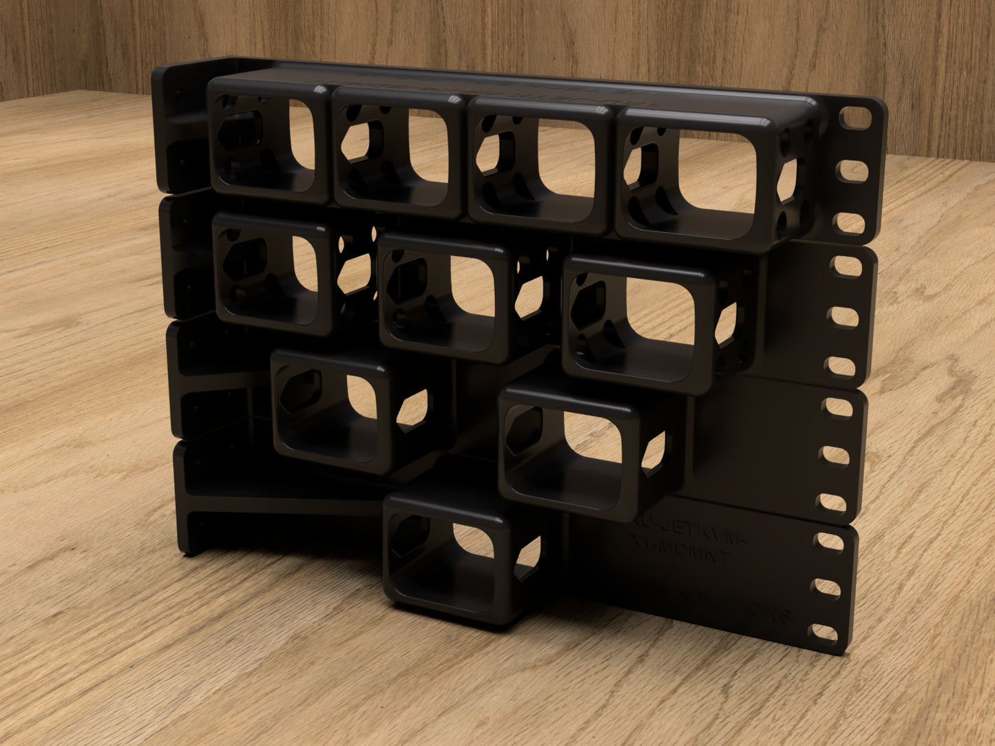 1RU JetKVM Rack Mount for 1 to 4 KVMs (Modular)