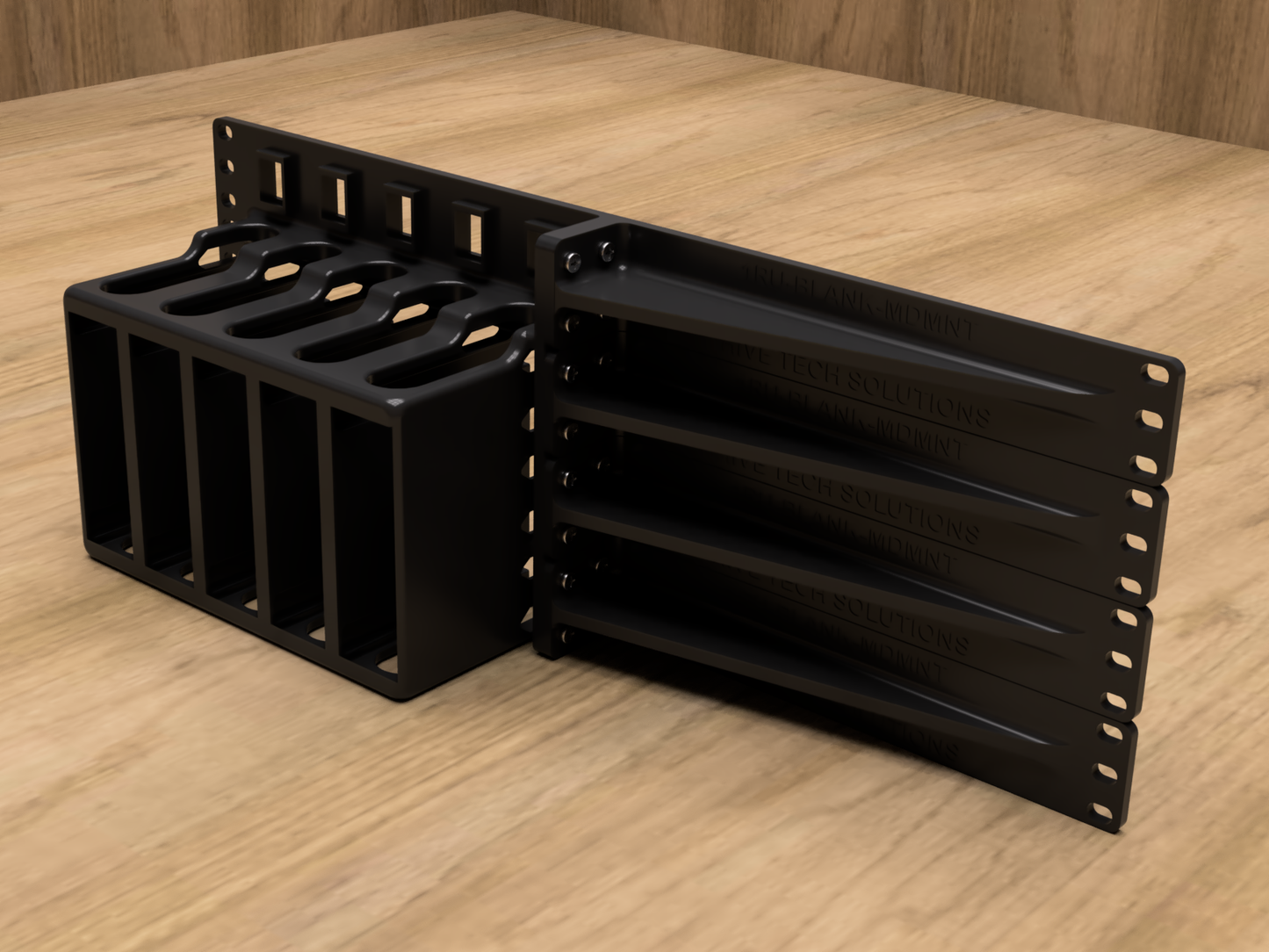 4U Rack Mount for 5X Intel NUC -K PCs (Modular)