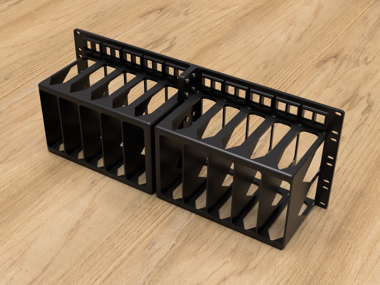 4U Rack Mount for 5X BeeLink EQ12 Mini PCs (Modular)