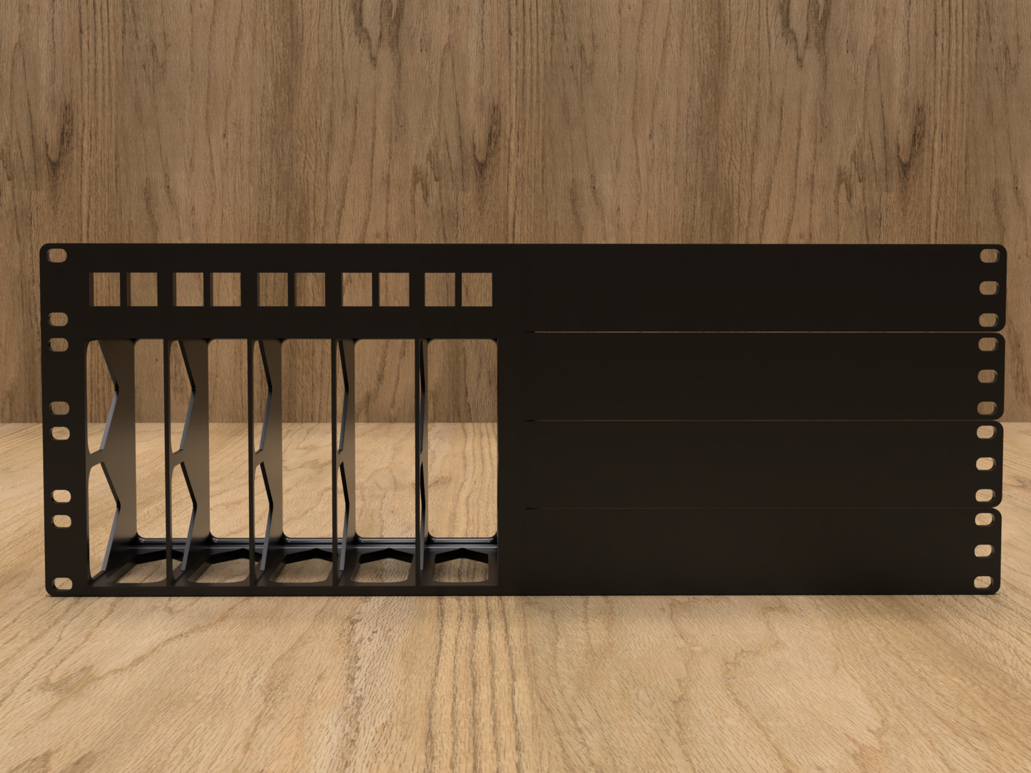 4U Rack Mount for 5X BeeLink EQ12 Mini PCs (Modular)