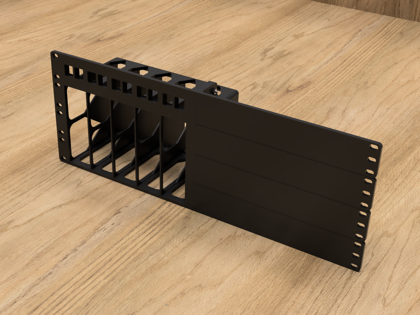 4U Rack Mount for 5X BeeLink EQ12 Mini PCs (Modular)