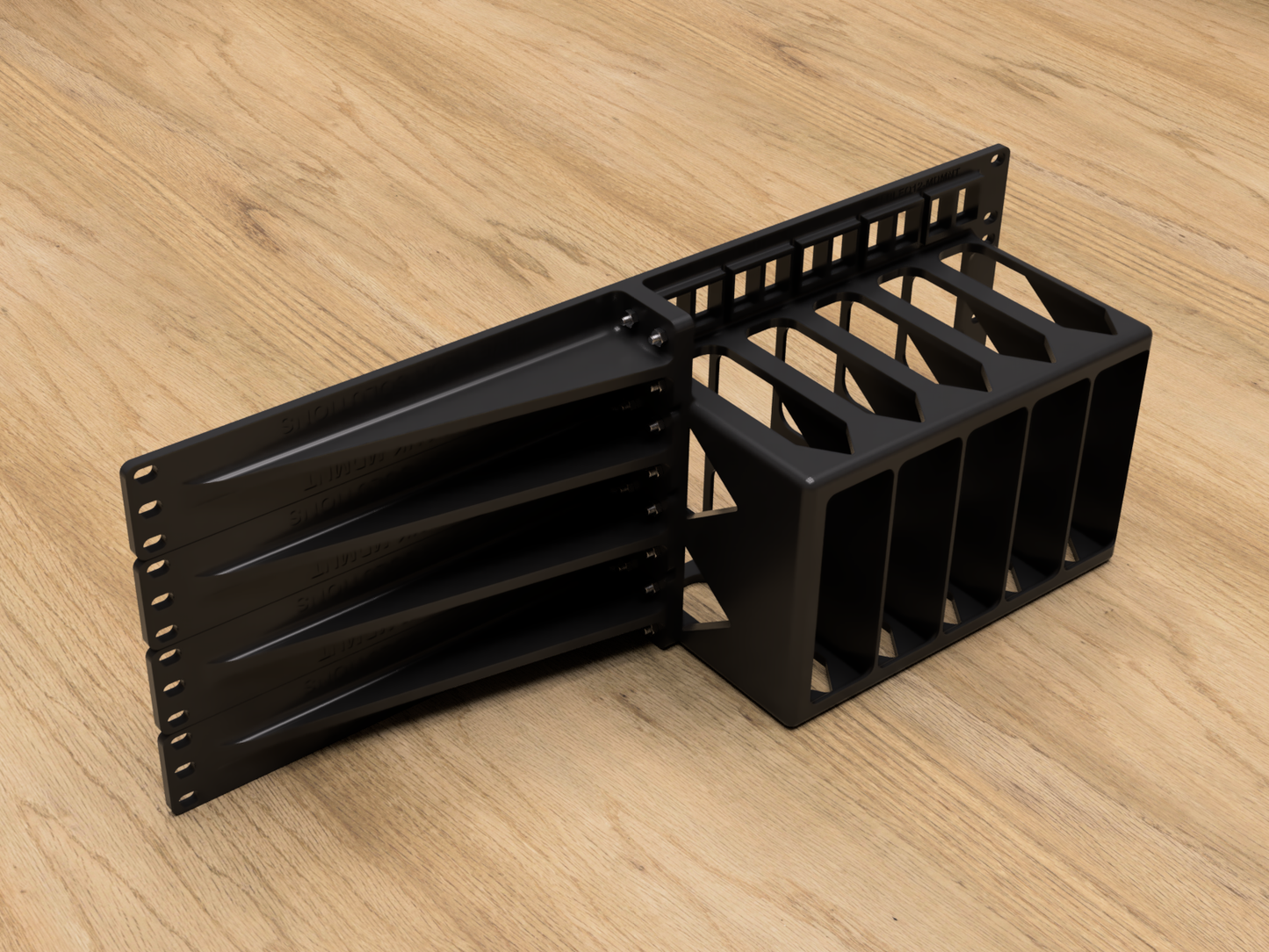 4U Rack Mount for 5X BeeLink EQ12 Mini PCs (Modular)