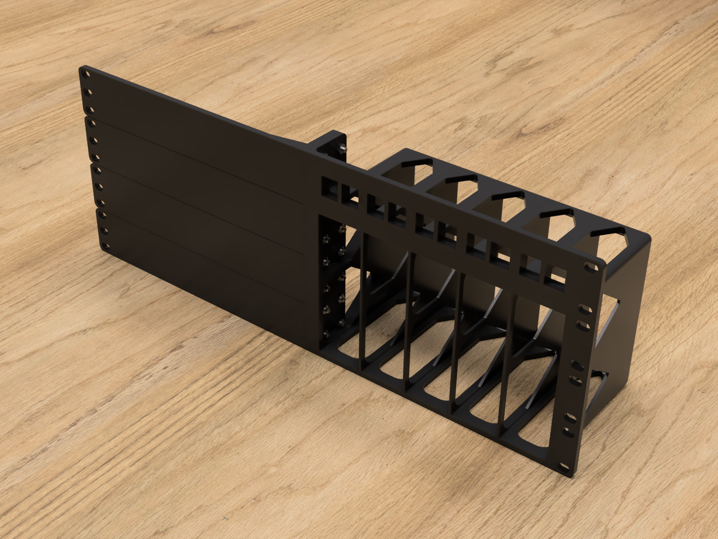 4U Rack Mount for 5X BeeLink EQ12 Mini PCs (Modular)