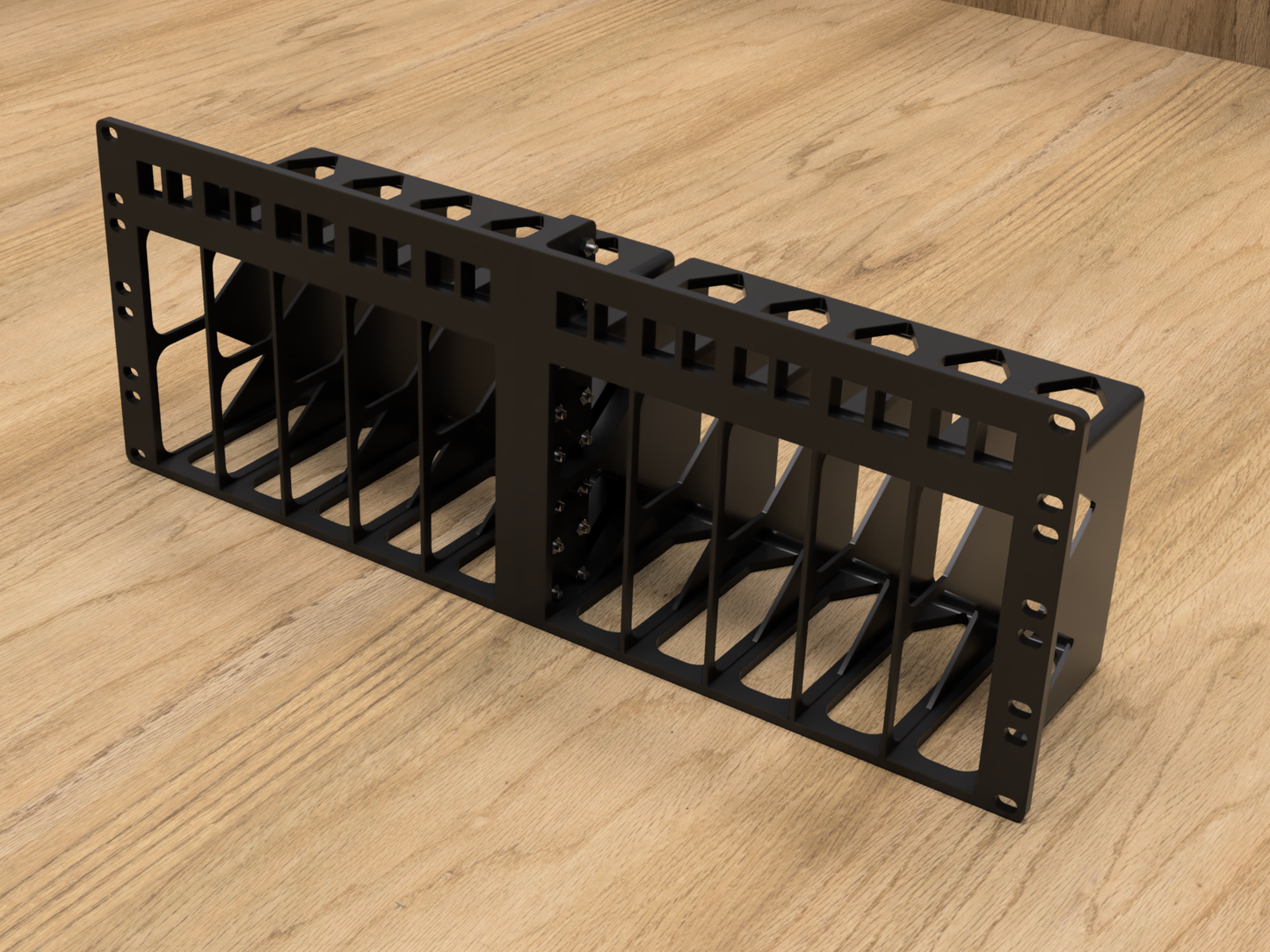 4U Rack Mount for 5X BeeLink EQ12 Mini PCs (Modular)
