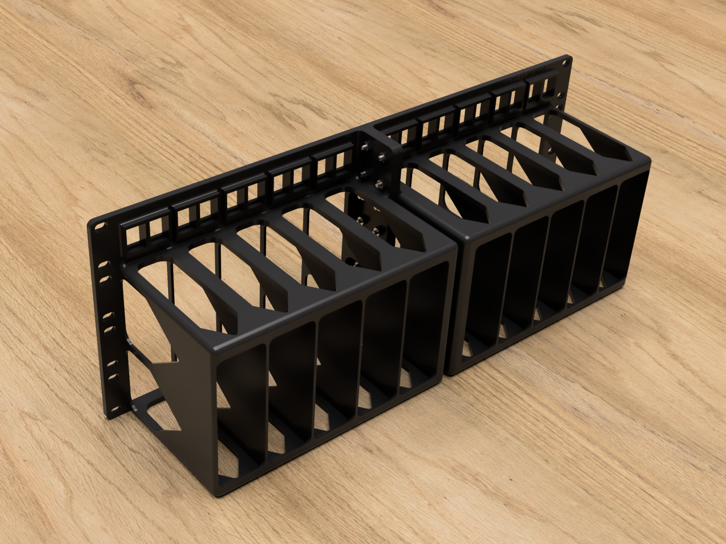 4U Rack Mount for 5X BeeLink EQ12 Mini PCs (Modular)