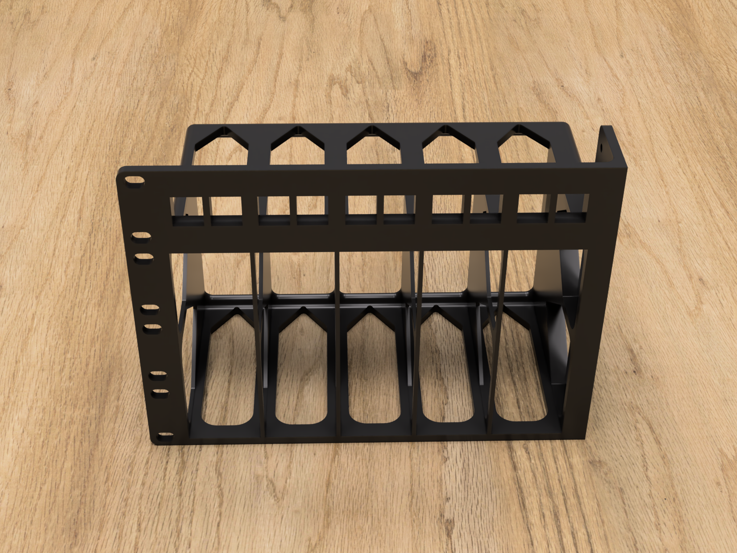 4U Rack Mount for 5X BeeLink EQ12 Mini PCs (Modular)