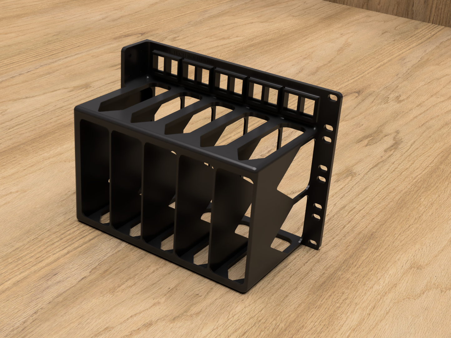 4U Rack Mount for 5X BeeLink EQ12 Mini PCs (Modular)