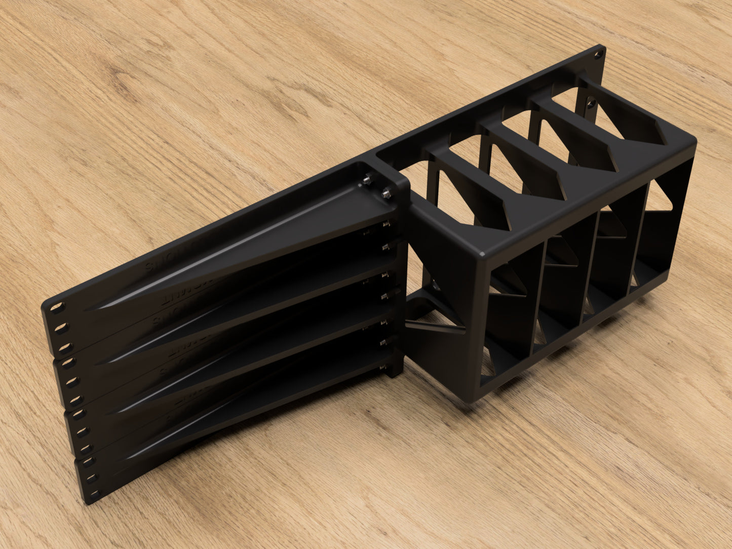 4U Rack Mount for 4X BeeLink SER7 Mini PCs (Modular)