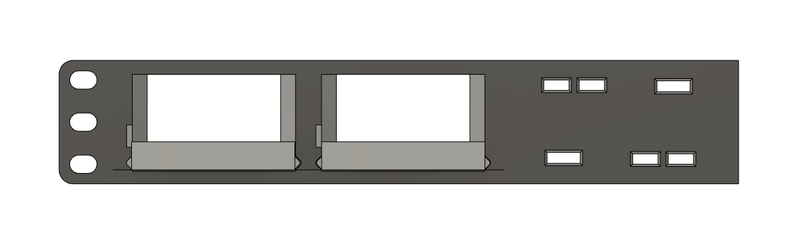 RaspberryPi 3b / 4/ Zero Multiple Rack Mount (Modular)