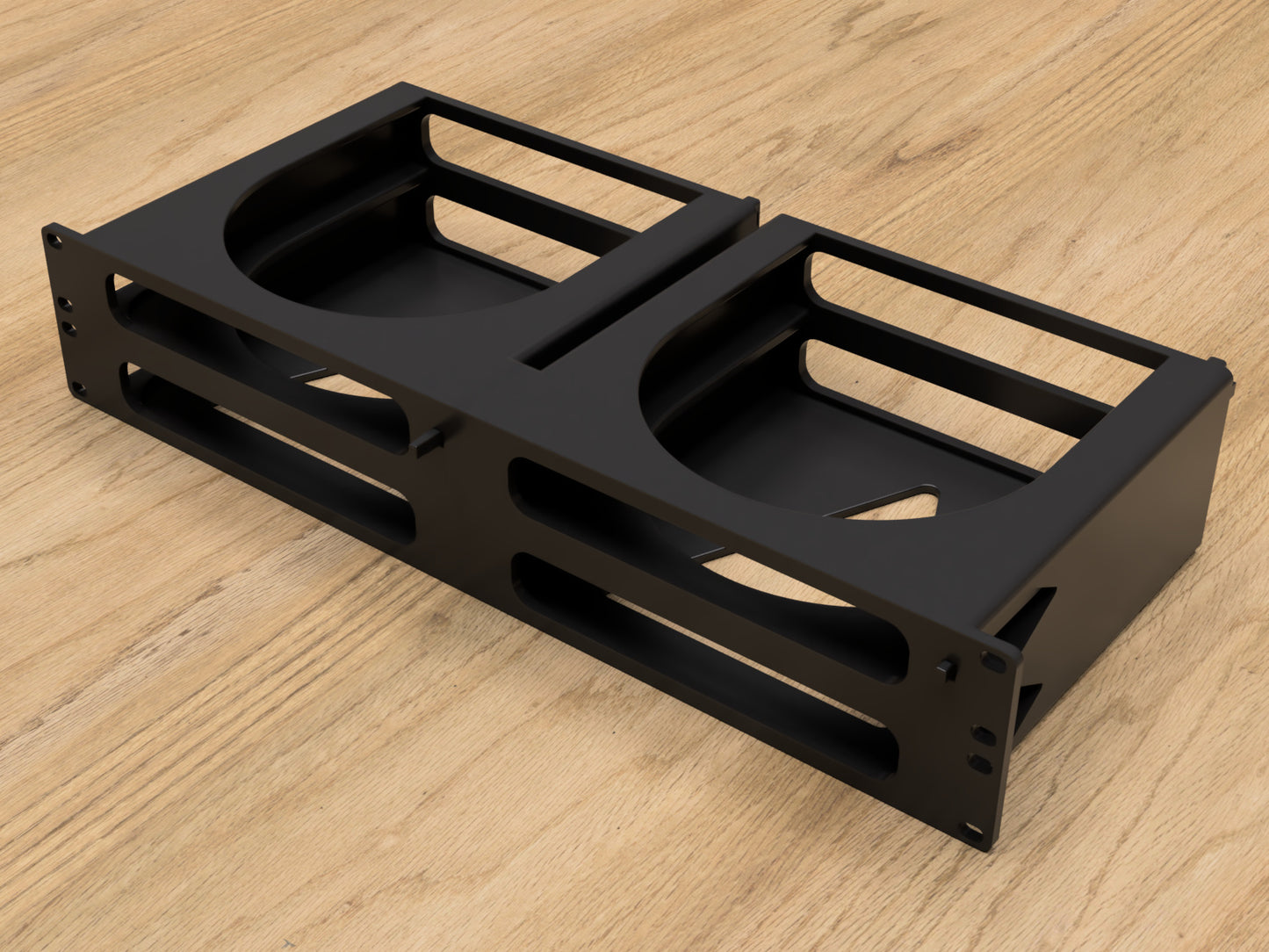 2U Rack mount for Apple Mac Mini and OWC MiniStack (Modular)