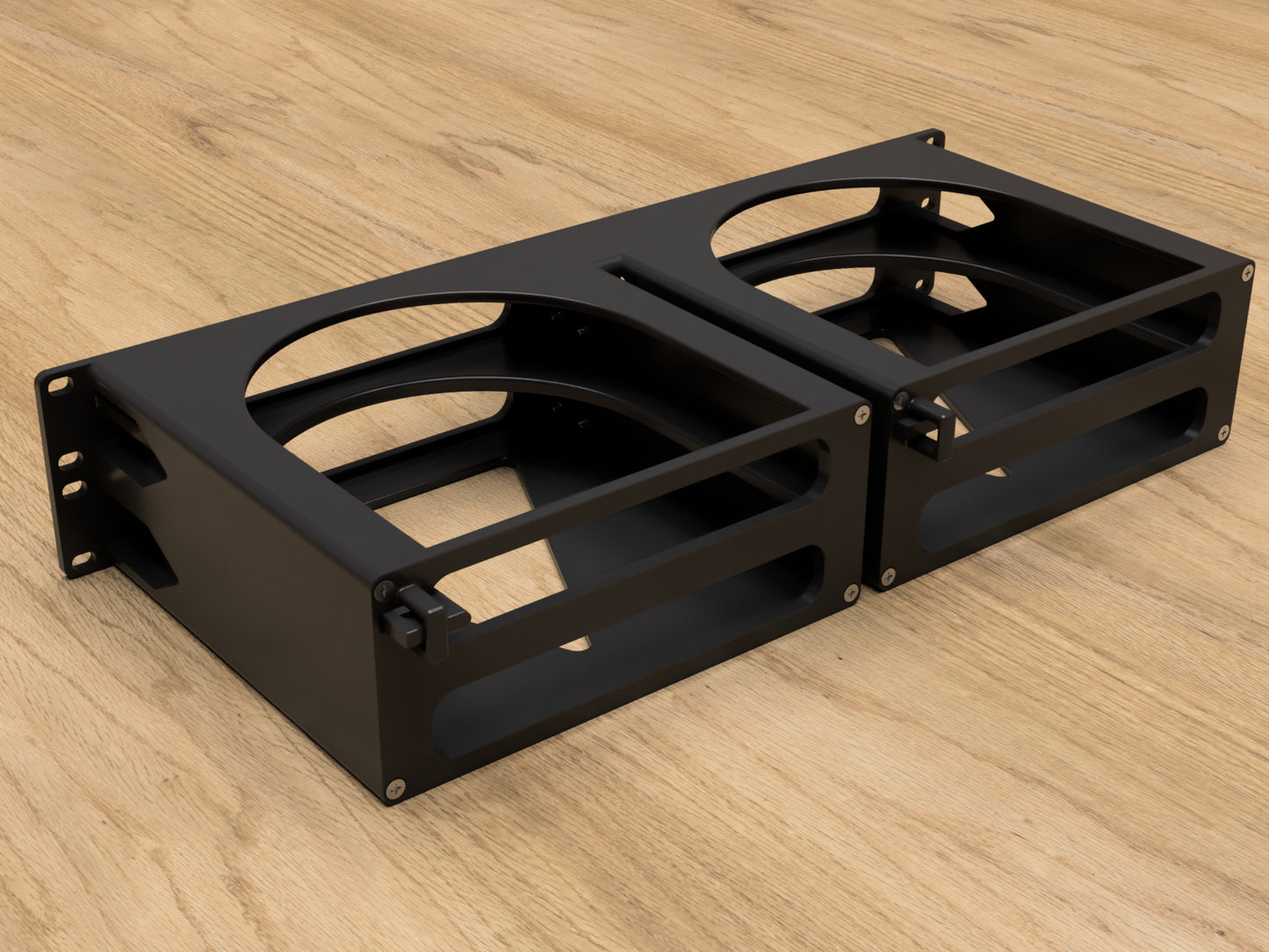 2U Rack mount for Apple Mac Mini and OWC MiniStack (Modular)