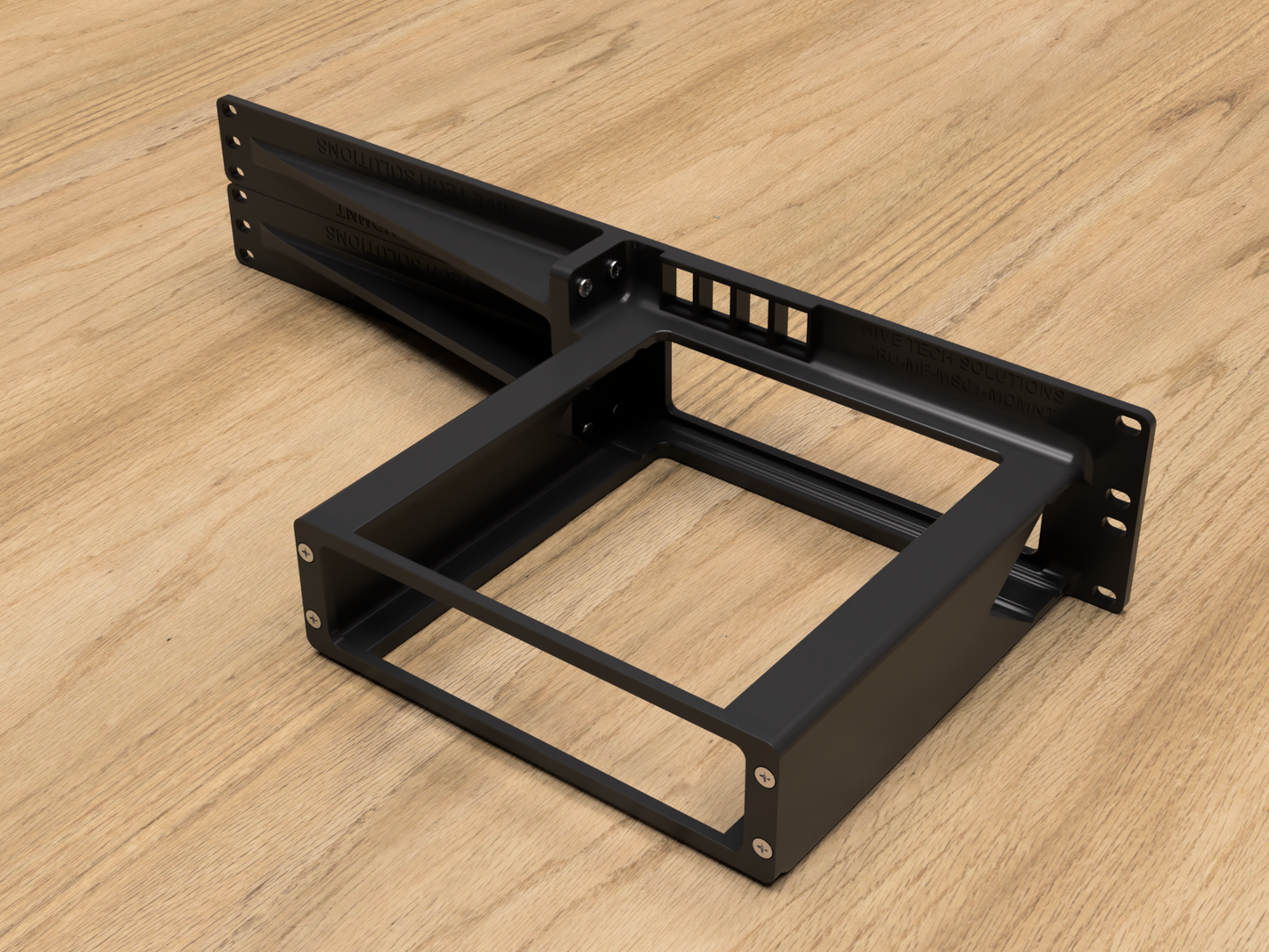 Rack Mount for Minisforum MS-01 WorkStation w/Keystones (Modular)
