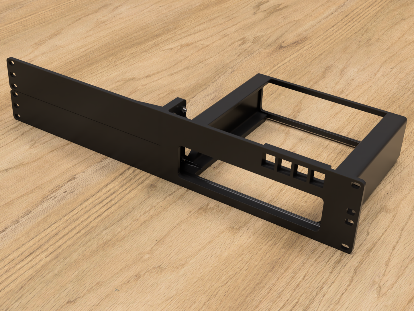 Rack Mount for Minisforum MS-01 WorkStation w/Keystones (Modular)