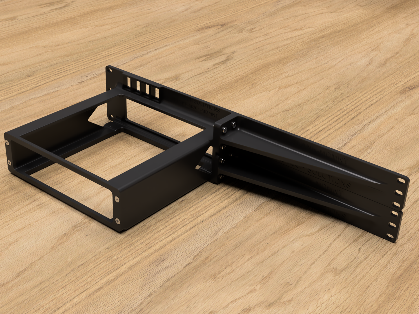 Rack Mount for Minisforum MS-01 WorkStation w/Keystones (Modular)