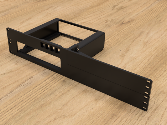 Rack Mount for Minisforum MS-01/MS-A2 WorkStation w/Keystones (Modular)