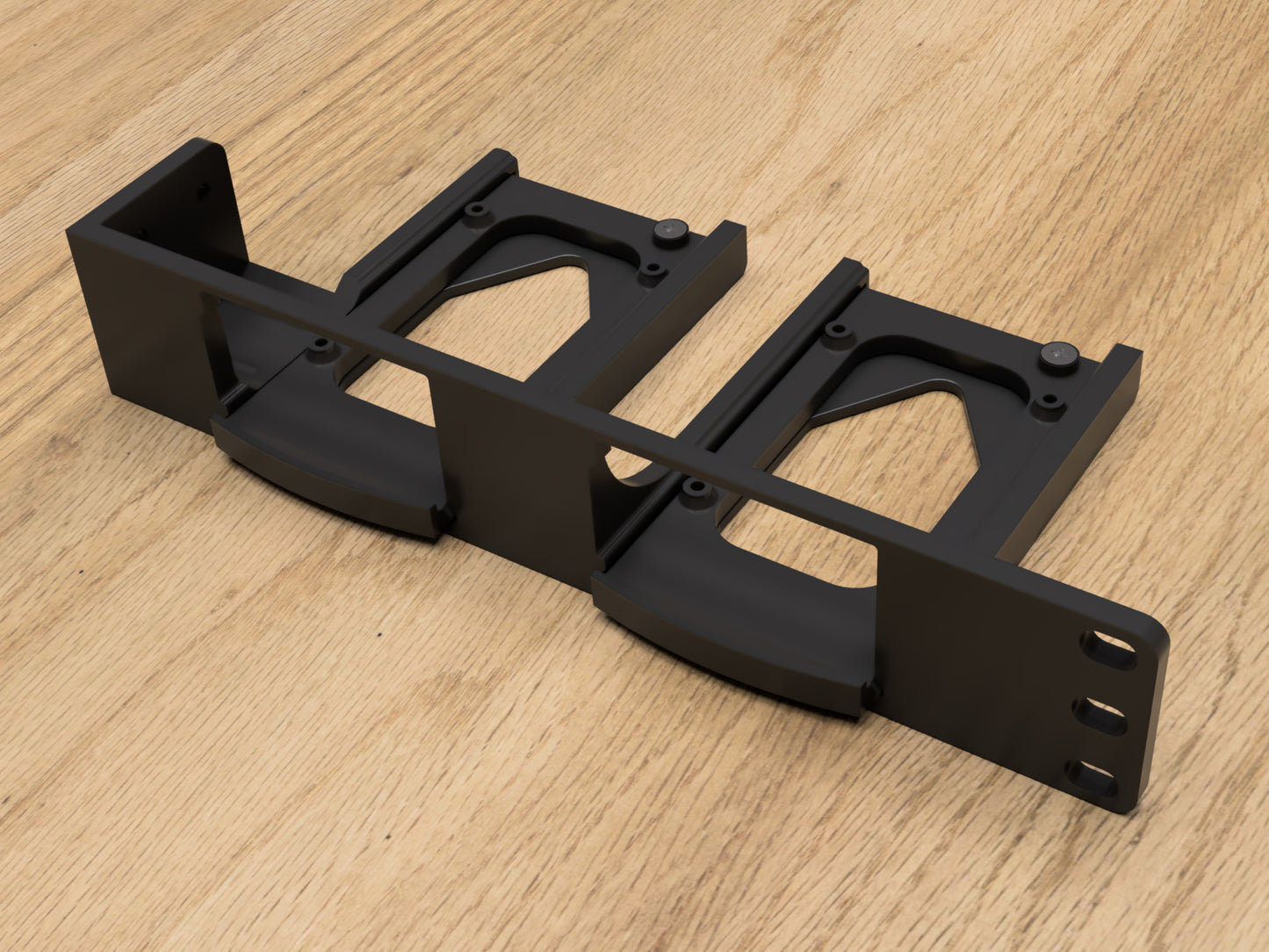 Rack mount for 2x Raspberry Pi's (Modular)