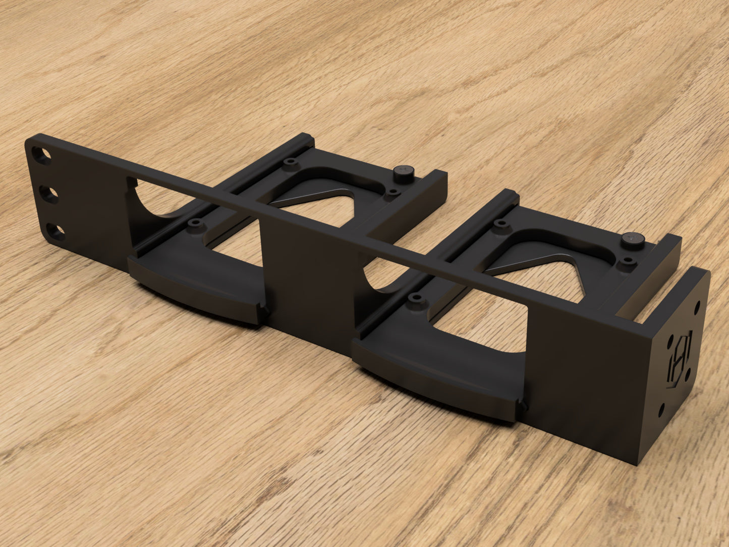 Rack mount for 2x Raspberry Pi's (Modular)