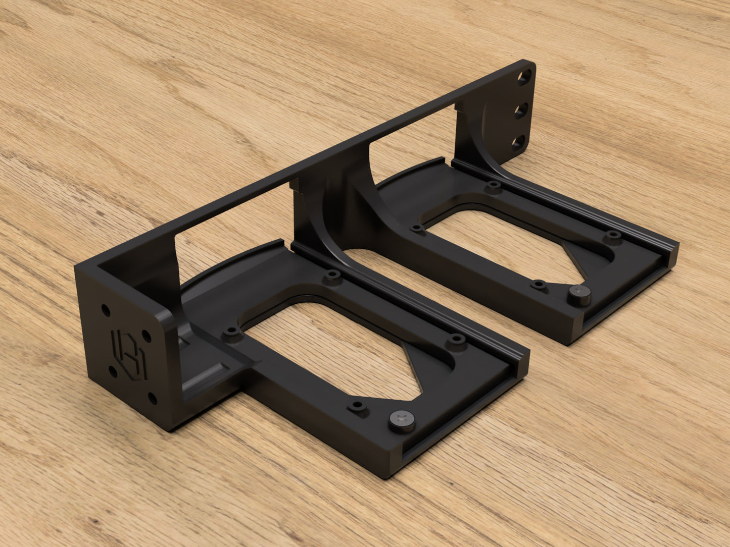 Rack mount for 2x Raspberry Pi's (Modular)