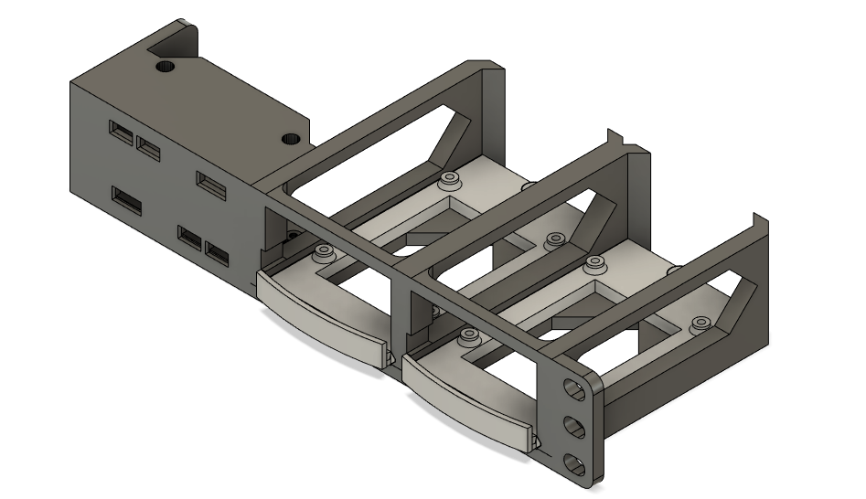 RaspberryPi 3b / 4/ Zero Multiple Rack Mount (Modular)