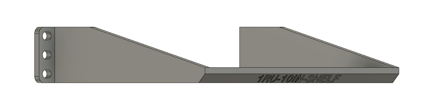 Rack mount 1RU Shelf (10-Inch)