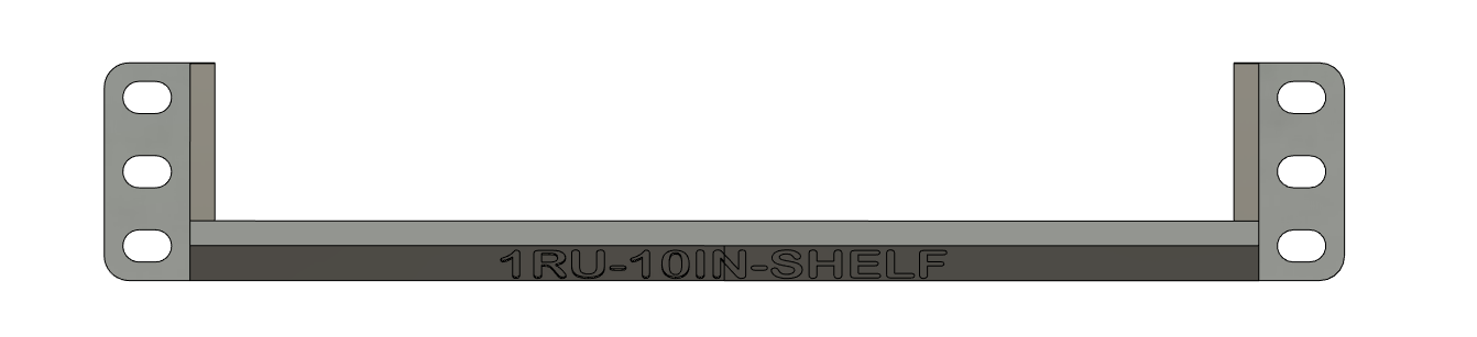Rack mount 1RU Shelf (10-Inch)
