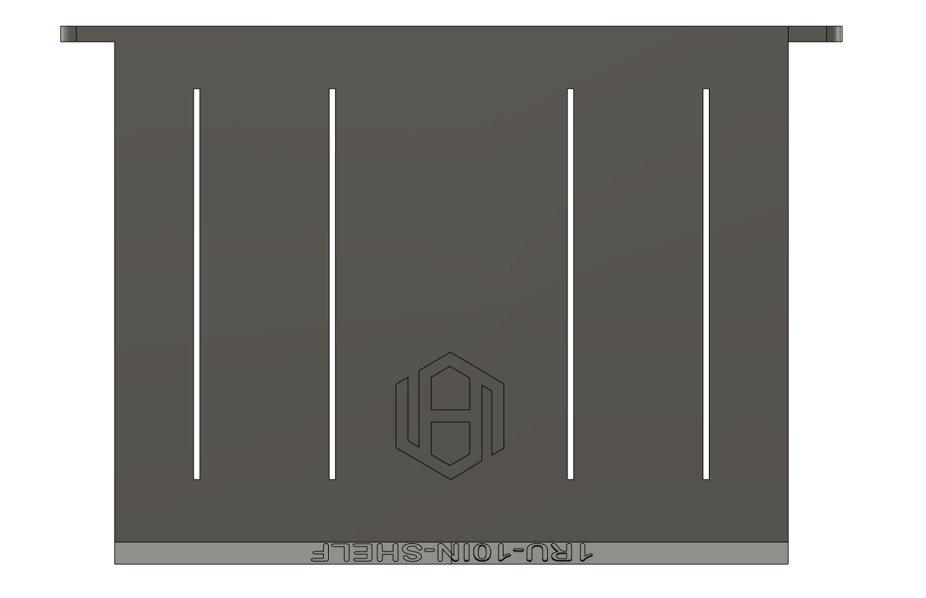 Rack mount 1RU Shelf (10-Inch)