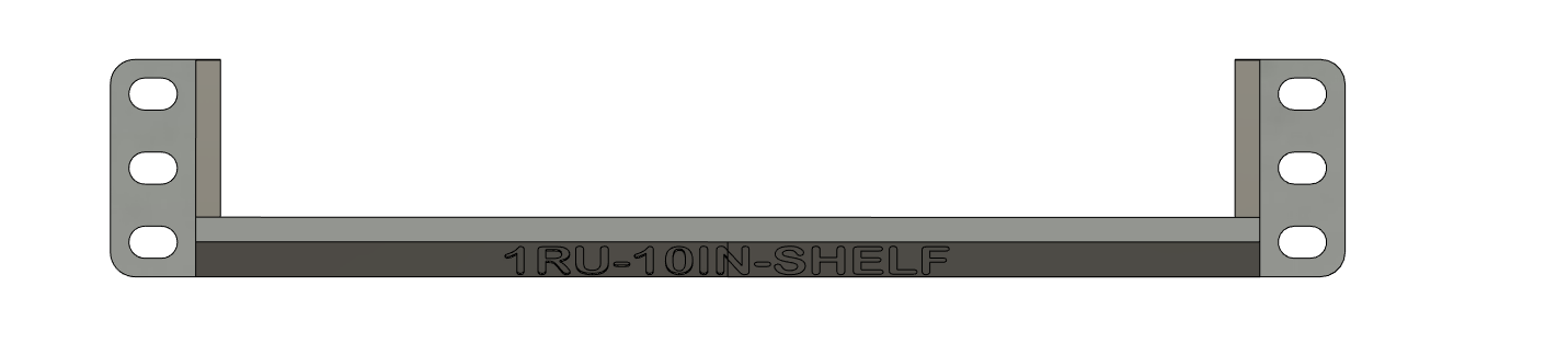 Rack mount 1RU Shelf (10-Inch)