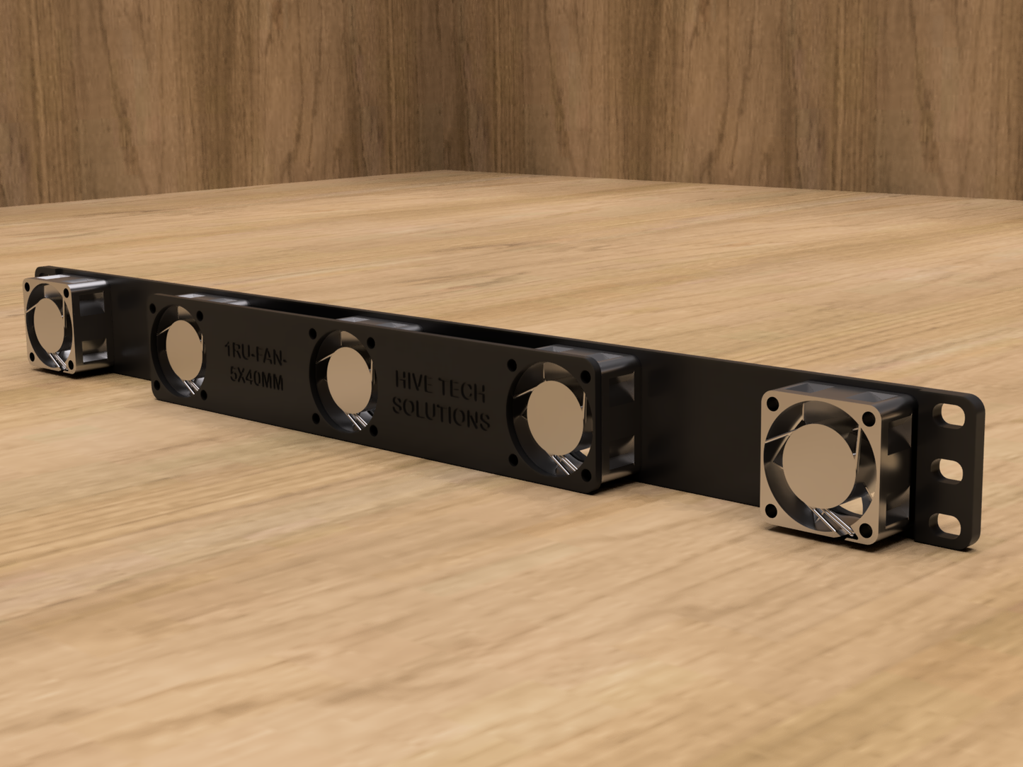 1U Rack mount for 40mm Fans (5)
