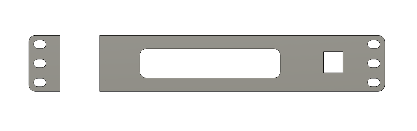 Rack mount for Unifi Switch 8 150W & Arris Surfboard SB8200 NBN CM8200