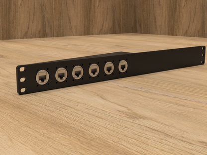 1RU 6 Port D Series Style Rack Mount (Modular)