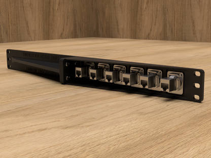 1RU 6 Port D Series Style Rack Mount (Modular)