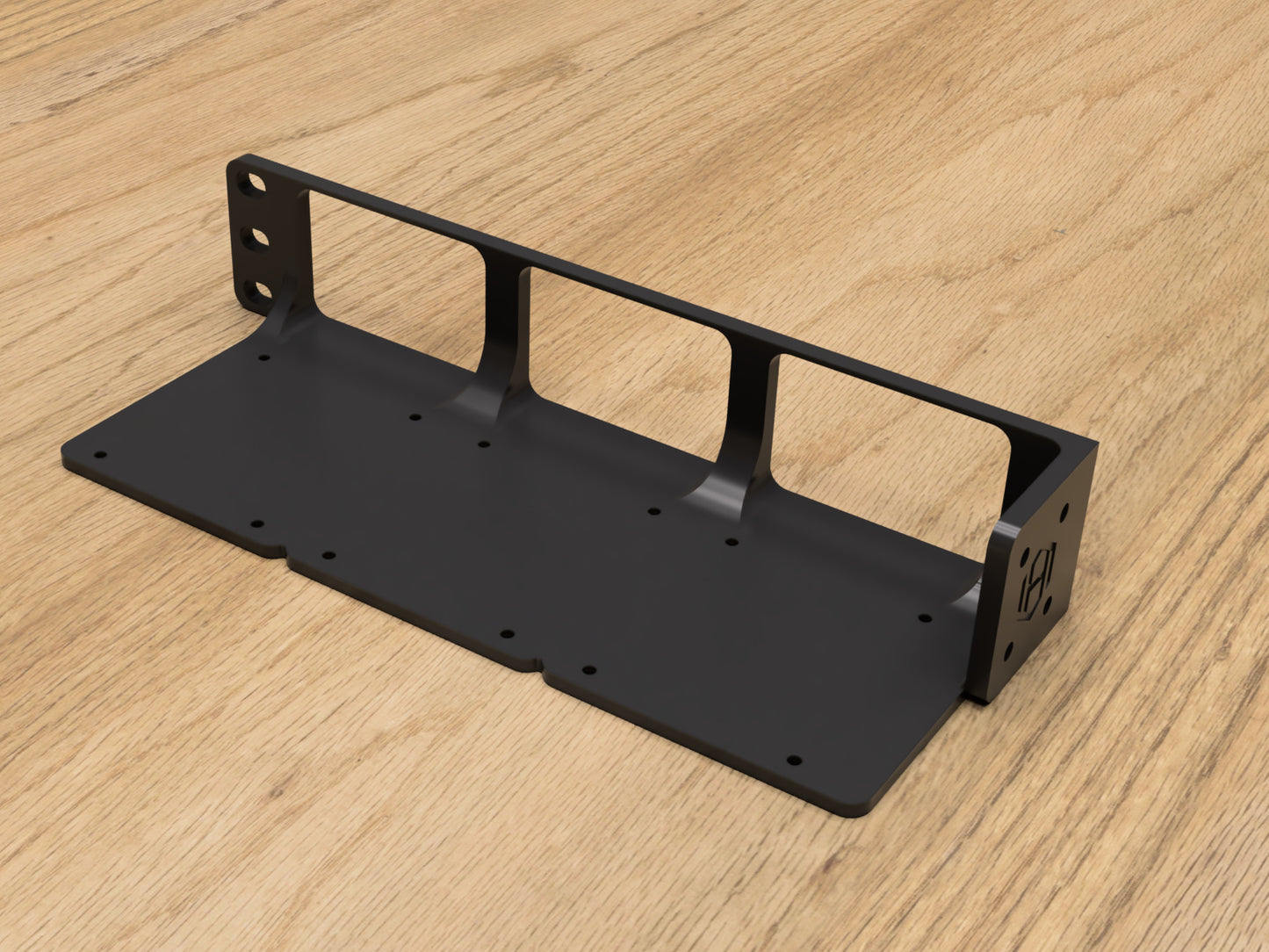 Rack mount for 3x Raspberry Pi's (Modular - Static)