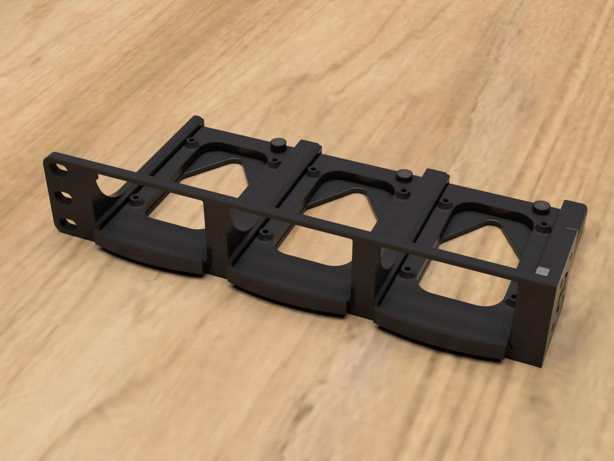 Rack mount for 3x Raspberry Pi's (Modular) – Hive Tech Solutions