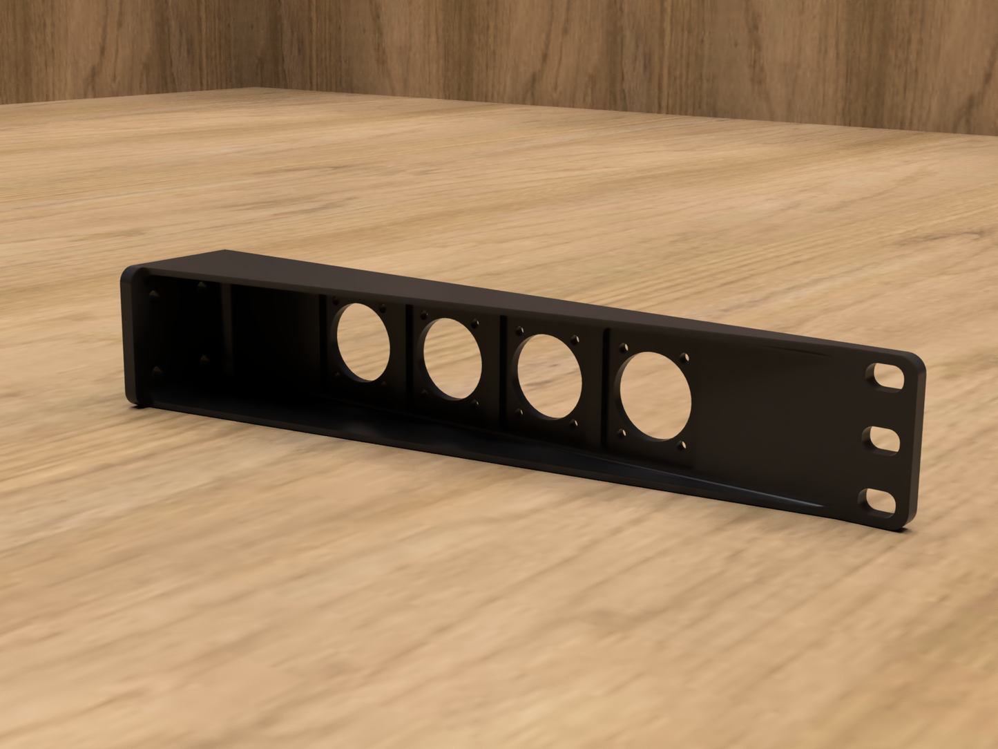 1RU 4 Port D Series Style Rack Mount (Modular)