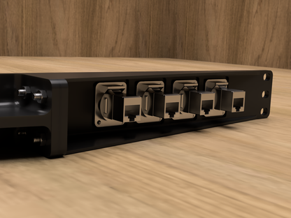 1RU 4 Port D Series Style Rack Mount (Modular)