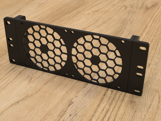 10 Inch Rack Mount for 2x 92mm Fans