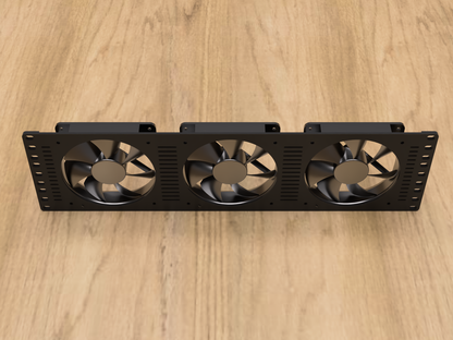 3U Rack mount for 120mm Fans (3)