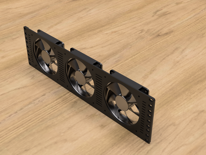 3U Rack mount for 120mm Fans (3)