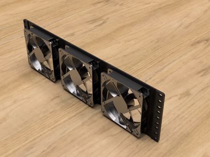 3U Rack mount for 120mm Fans (3)