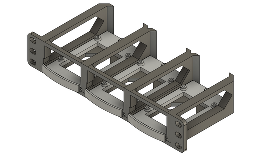 Rack mount for Raspberry Pi 3b / 4 (10-Inch)