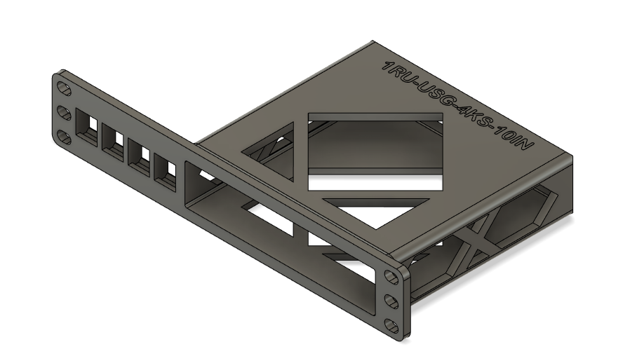 Rack Mount for Ubiquiti Unifi Security Gateway (10-Inch)