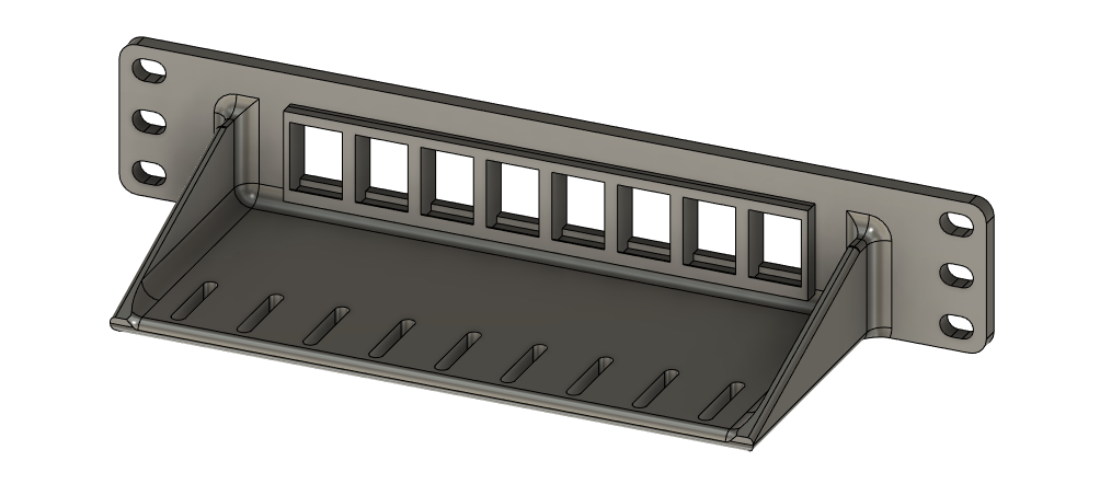 Rack mount 8 Port Keystone Jack (10-Inch) – Hive Tech Solutions