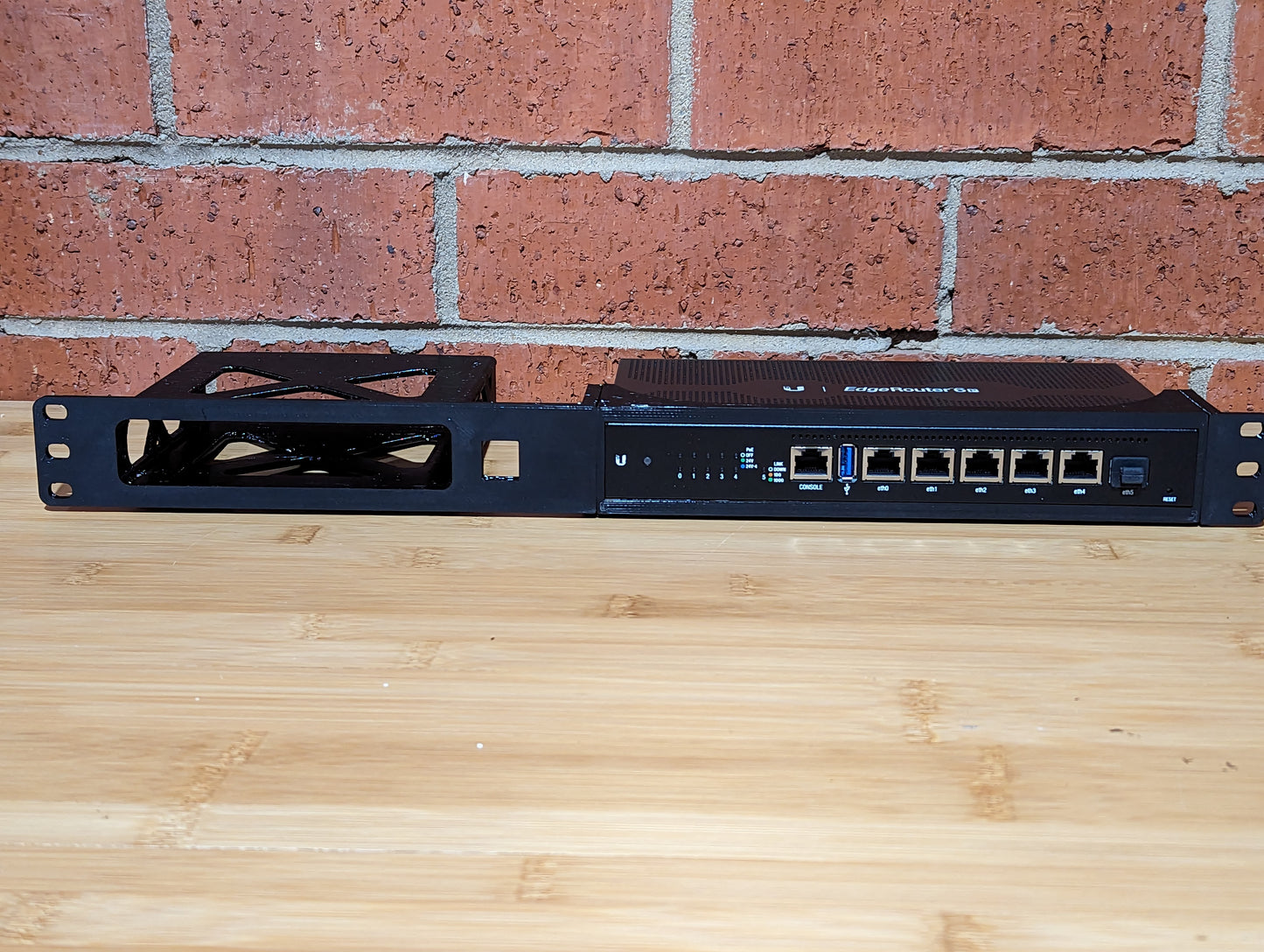 1RU Rack Mount for Ubiquiti EdgeRouter 6 PoE & UniFi Cloud Key Gen2 Plus