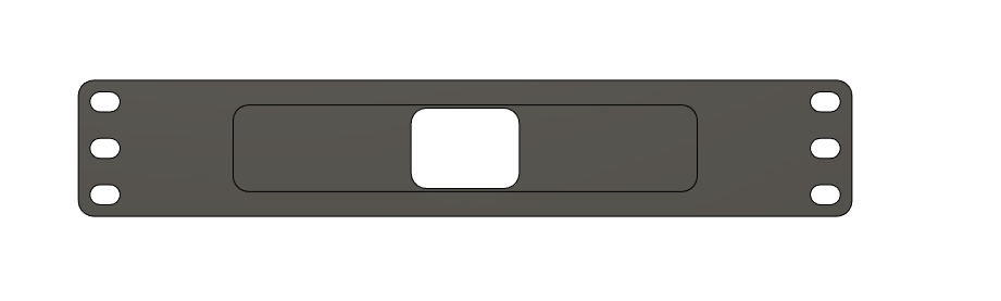 Rack mount for Unifi Flex-XG Switch (10-Inch)