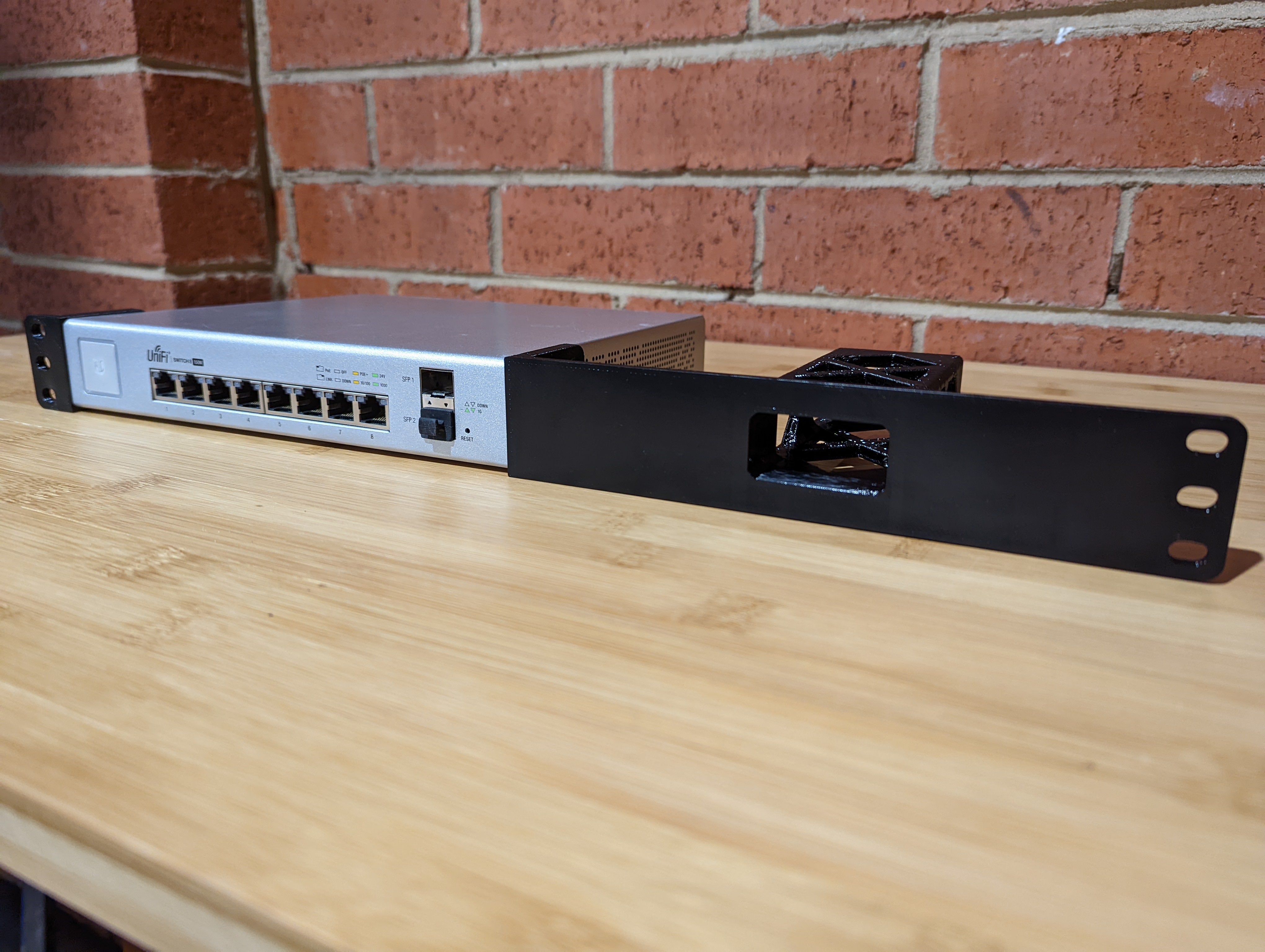 Rack mount for Unifi Switch 8 150W & Unifi Cloud Key V1 – Hive Tech ...